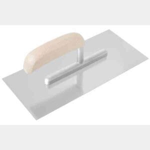 Gladilka zidarska 270 X 130 mm Inox / Lesen ročaj - Gladka