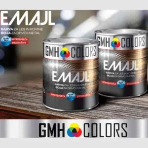 Gmh Colors – Pokrivna Barva Za Kovino – 0,75 L – Rdeča RAL 3020