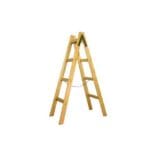 Lestev A 4 Klini Lesena (Višine 128 Cm)