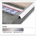 Progress Proterrace Eco PTEE.AA.10 Odkapni srebrni eloksirani aluminij - H:10 mm [L: 2,7 m] Mat