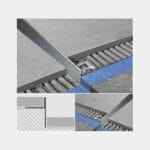 Progress Prolistel STP.124/D Inox tuš profil z nagibom [L: 1,25 m] - Aisi304/1.4301-V2A (Za padec)