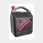 Posoda za gorivo z lijakom in pokrovčekom - črna - 10 l (Tehnologija Proti Grgranju)