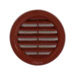 Zračnik vgradni Fi= 75 mm - Rjav Z Mrežo - Vm 75 H [Haco]