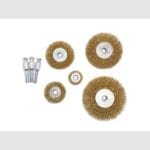 Set Ščetk 5 Delni [Ščetka Z Zamenljivim Trnom] - Mesing Žica