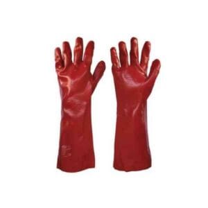 Rokavice PVC rdeče 35 cm