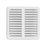 Zračnik na vijake 150 X 150 mm / Bel Z Mrežo [Haco] - Vm 150X150 Kb