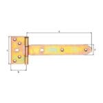 Šarnir Križni - 195 X 34 mm