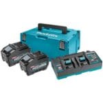 Makita XGT power set Makpac tip3 - 2 x BL4050F + DC40RB - 40 V / 5 Ah