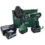 HiKOKI ProfiSet 8 - Aku. vrtalnik DS18DE + Kotni brusilnik BBG18DSL2 + 3 X 5,0 Ah + Polnilnik