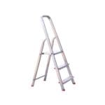STS Aluminijasta prostostoječa lestev - 3 stopnična (2+1) - V: 1,25 m