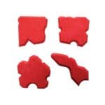 Ravnila za silikonski kit - gladilke za obdelavo fug / set orodij za silikoniranje [4 kos/pak]