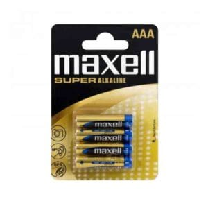 Baterijski Vložek Maxell Super Alkaline Aaa Lr03