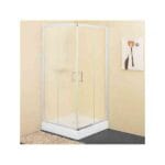 Kolpa tuš kabina kotna SQ Line TKK 90/CH (H=190) [Silver Profikl / Chinchilla Steklo]