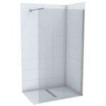 Monte Walk-In tuš stena 100x200 krom okvir in 8 mm transparentno steklo