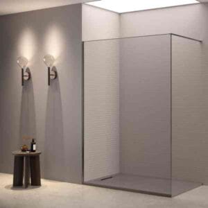 Lacus walk-in stena EVO NICKEL / steklo transparentno 8 mm LPWI-E 1208N - širina 120 cm