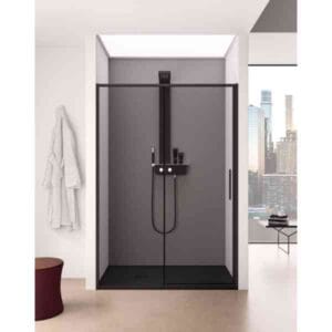 Lacus Torcello black drsna vrata LPST 10026B [100 cm / 97-100] 6 mm