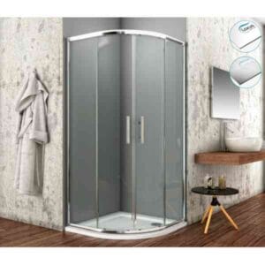 Lacus Mozia polkrožna kabina / drsna vrata LSCS E9046 [90 X 90 X 190 CM / 88-89,5] / 6 MM