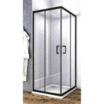 Lacus Mozia kotna kabina drsna vrata črna (del 1 od 2) LSCA3 90B [90 X ___ X 190 CM / 88-89,5] / 6 MM
