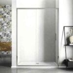 Lacus Grande drsna vrata LSCA3N 90 krom profil  [90 x 90 X 190 CM / 88-91] / 6 MM