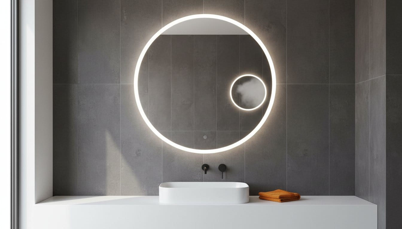 Ogledalo za kopalnico: Popoln vodič za izbiro, tehnologijo in montažo v letu 2026