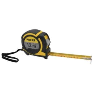 Meter tračni Popar - 12 m / 25 mm - Gumirano ohišje