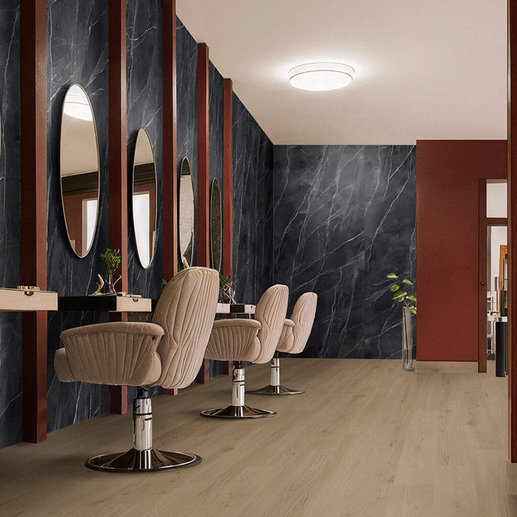 Ambient z GXG stenskimi paneli in talno oblogo.