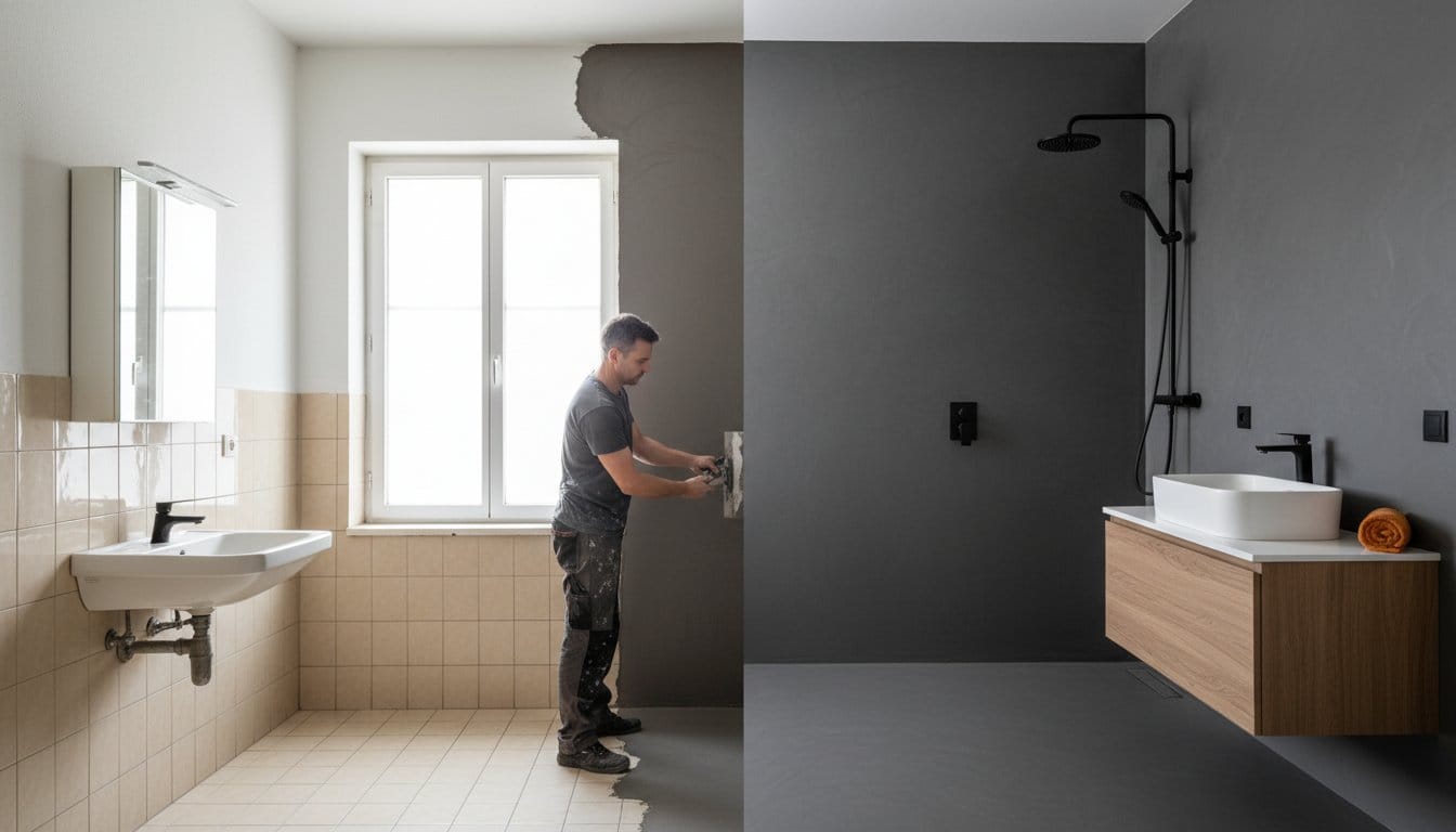 Prenova kopalnice brez menjave ploščic: Celovit vodič za leto 2026