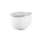 SDR Ceramiche WC deska Soft Close za školjko MINI BULL - bela sijaj
