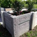 Visoka greda Timber 186 x 102 x 75 cm - rjava