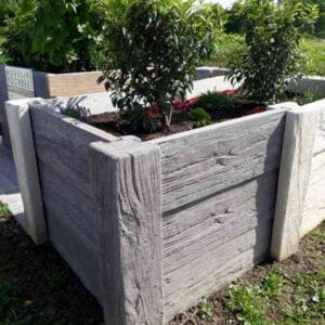 Visoka greda Timber 186 x 102 x 75 cm - rjava