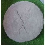 Okrogla plošča Timber FI 37 cm - rjava - imitacija lesa