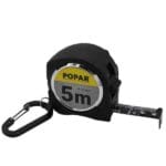 Popar Meter Tračni z Laserjem 2v1 - 5 m / 19 mm - Gumirano ohišje