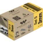 System Leveling - Set S - nivelacijski distančniki + zagozde + klešče 3,0 mm [12-22 mm] / 100+100+1