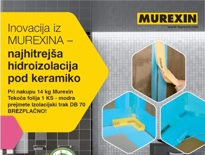 Inovacija iz MUREXINA – najhitrejša hidroizolacija pod keramiko